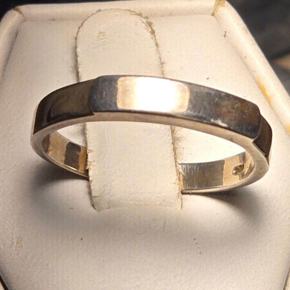 Simple band Vintage Sterling Silver Sz 10